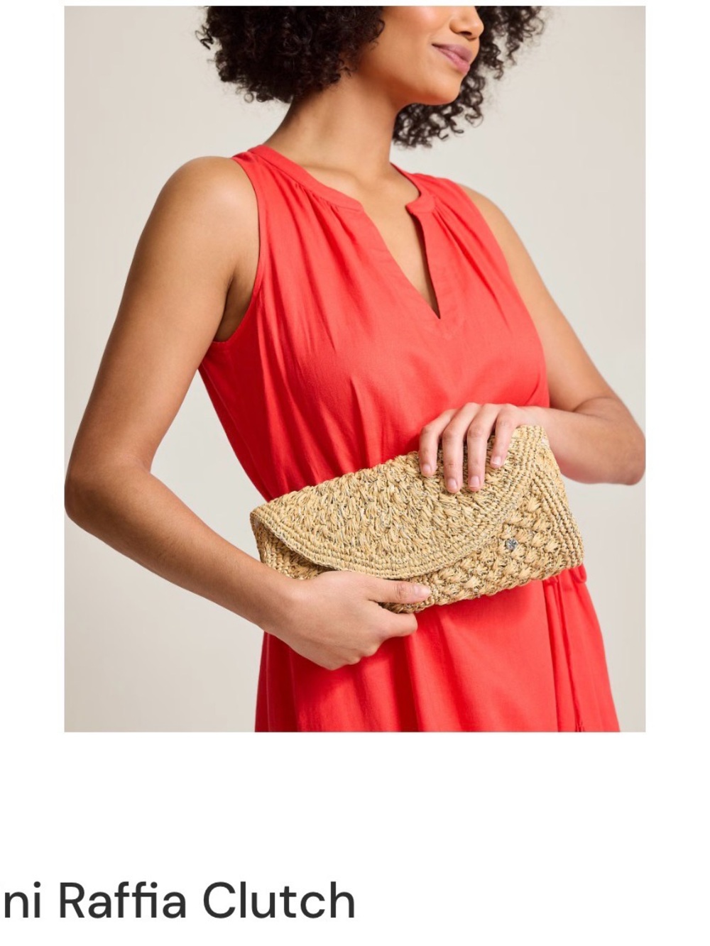 Tommy Bahama Straw Woven Clutch in Natural